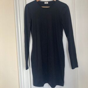 Aritzia Long-Sleeve Bodycon Black Mini Dress